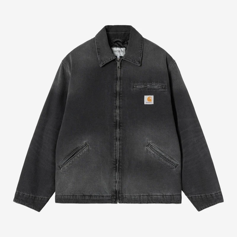 Carhartt WIP HEREN OG Detroit Grind Wash-jas | Zwart