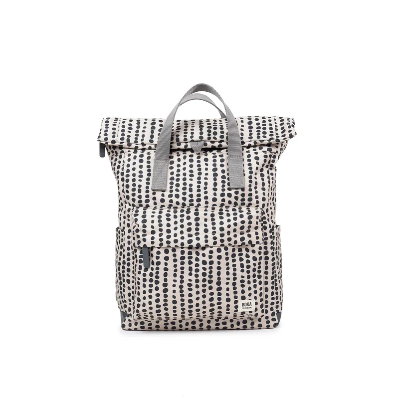 ROKA Canfield B Linear Dot Medium Gerecyclede Canvas Tas