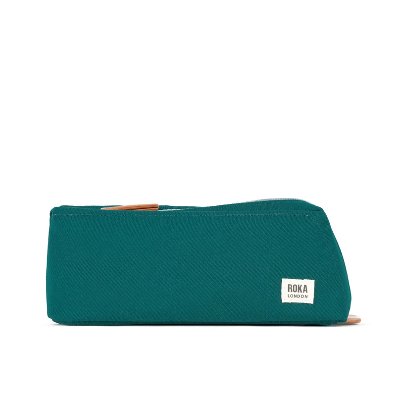 ROKA Pimlico Teal Kleine Gerecyclede Canvas Tas
