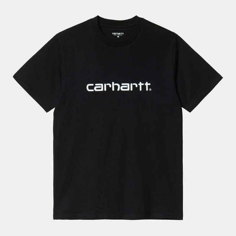 Carhartt WIP Heren Script T-shirt met korte mouwen - Zwart