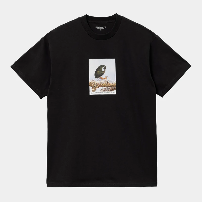Carhartt WIP Antleaf T-shirt met korte mouwen voor heren - zwart