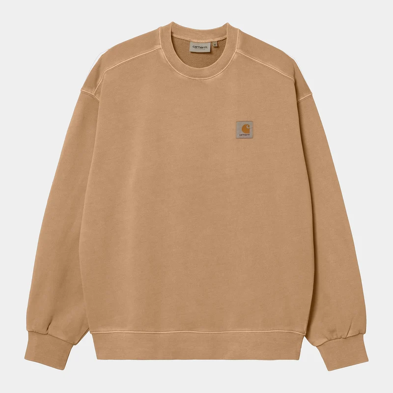 Carhartt WIP Nelson sweattop voor heren - stoffig Hamilton bruin