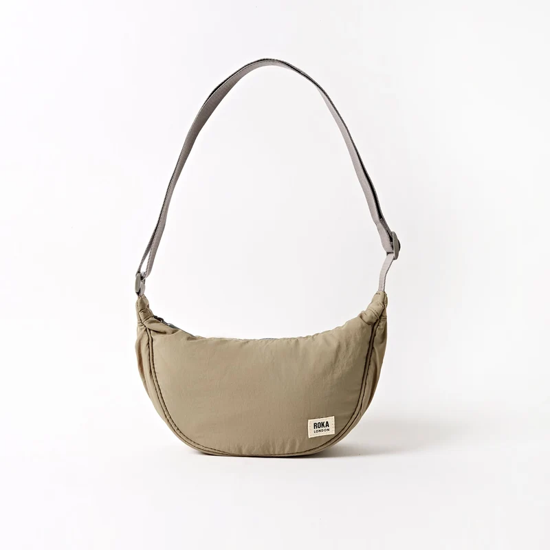 ROKA Farringdon Taupekleurige gerecyclede Taslon-tas