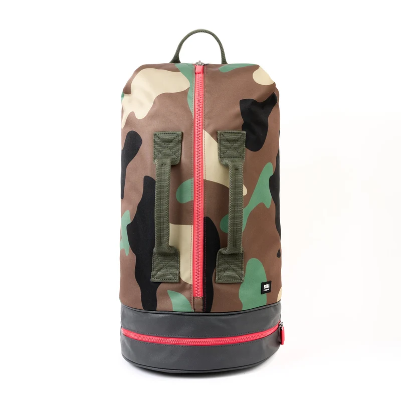 ROKA Heathrow Grote Gerecyclede Canvas Tas | Vintage Camo