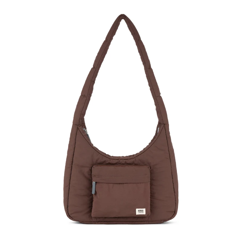 ROKA Belsize Chocolade Medium Gerecyclede Taslon Tas
