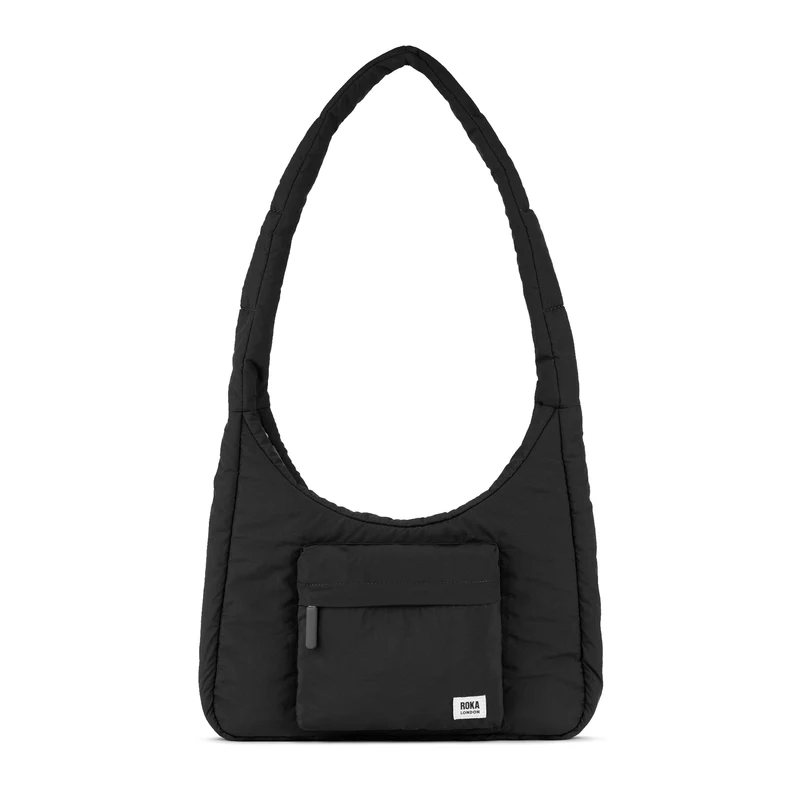 ROKA Belsize Zwarte Medium Gerecyclede Taslon Tas