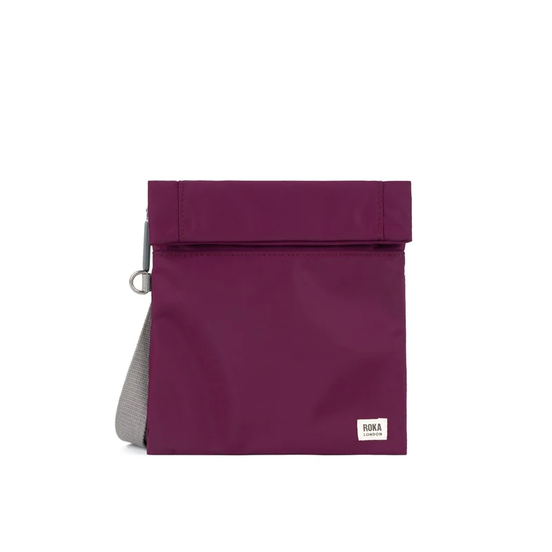 ROKA Stratford Kleine Gerecyclede Nylon Tas | Royal Burgundy