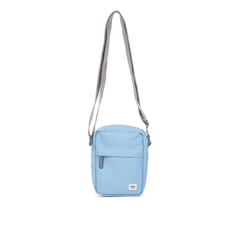 ROKA Bond Retro blauwe tas van gerecycled canvas
