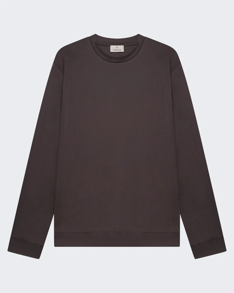 Heren Heavy Supima Sweater Grijs