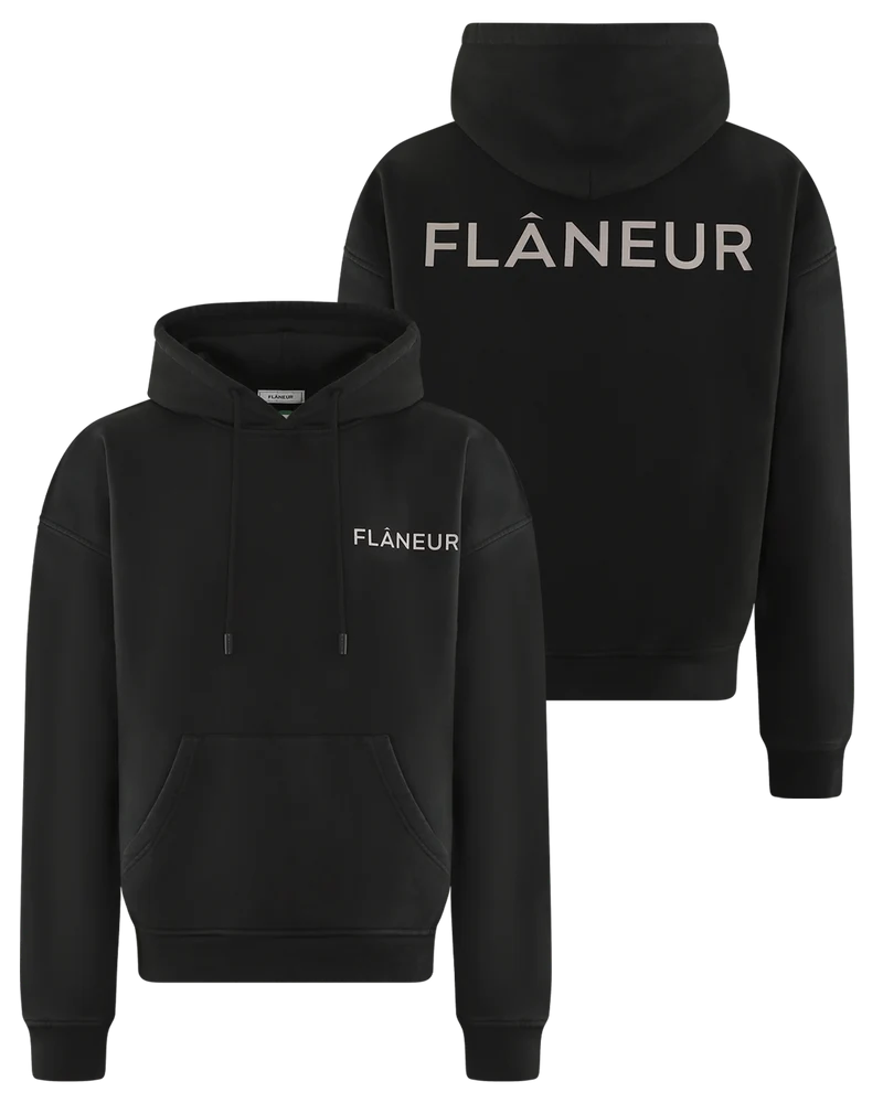 Heren Double Logo Washed Hoodie