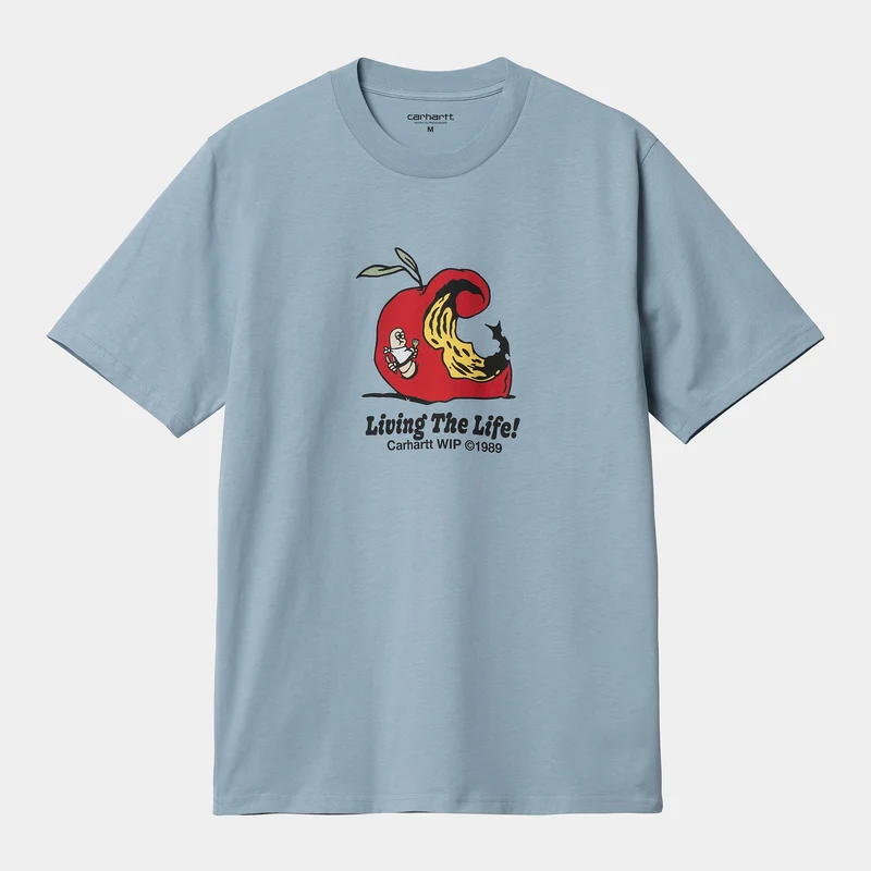 Carhartt WIP Heren Appetite T-shirt van biologisch katoen - Misty Sky