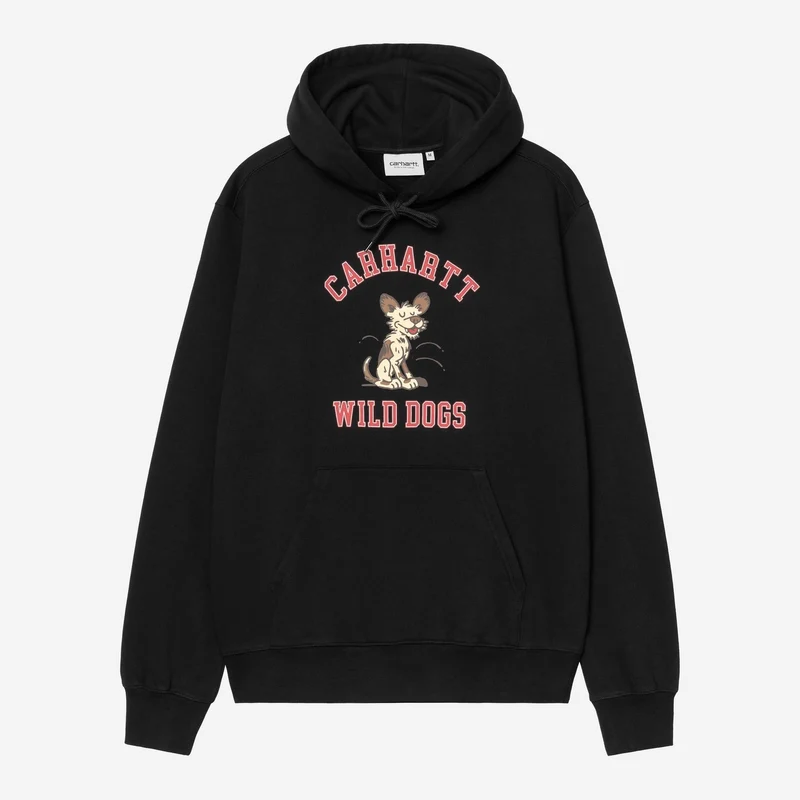 Carhartt WIP Heren Wild Dog Sweat Hoodie | Zwart
