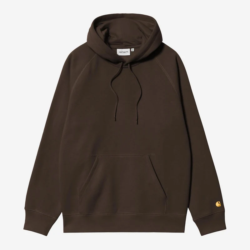 Carhartt WIP Heren Chase Hoodie | Tabak / Goud