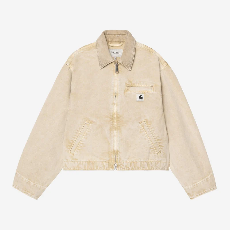 Carhartt WIP Dames Emery-jas | Dusty Hamilton Brown Chalk Wash