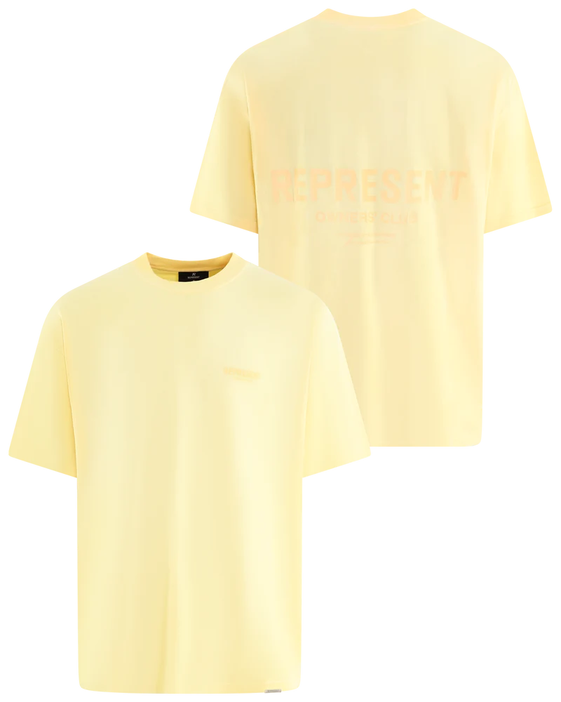 Heren Owners Club T-Shirt Geel
