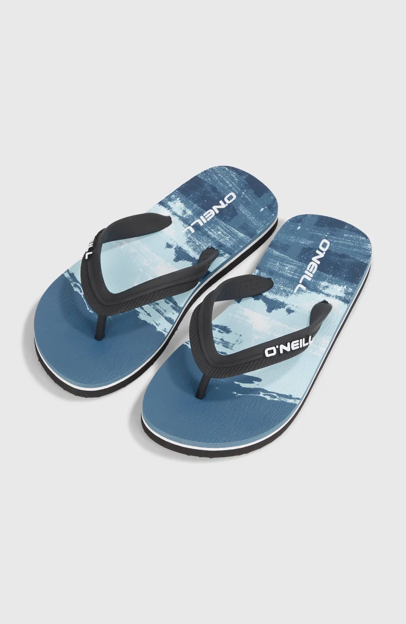 Profile Graphic slippers | Blue Melted Stripe Boys