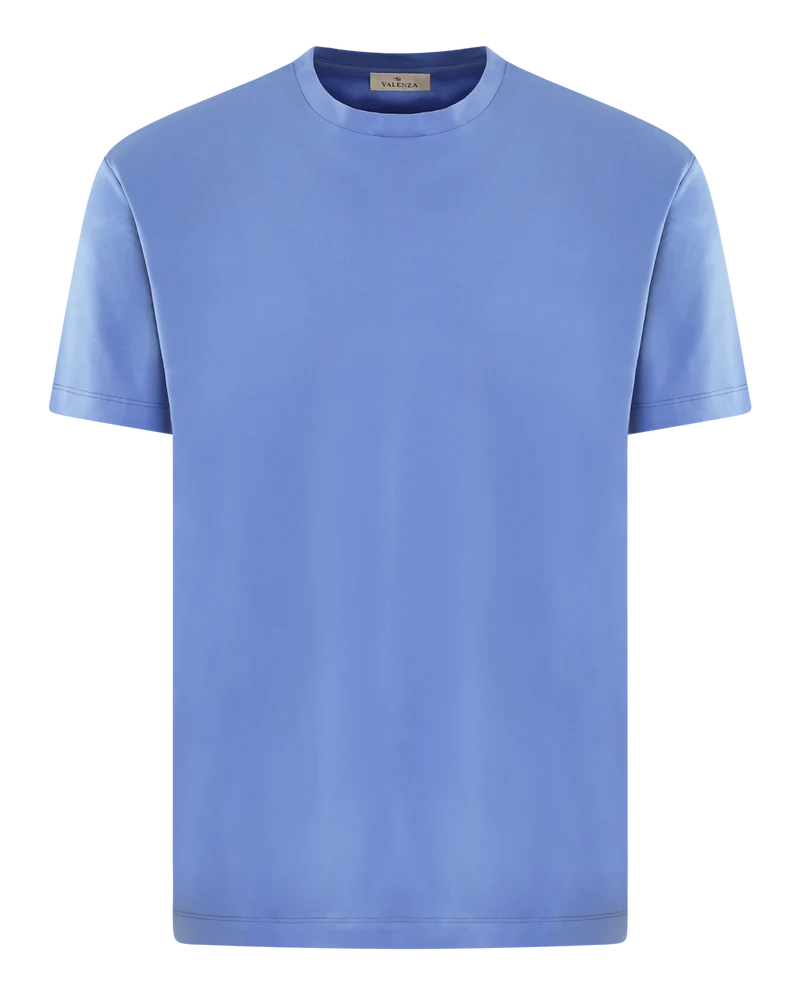 Heren Interlock Supima T-Shirt Blauw