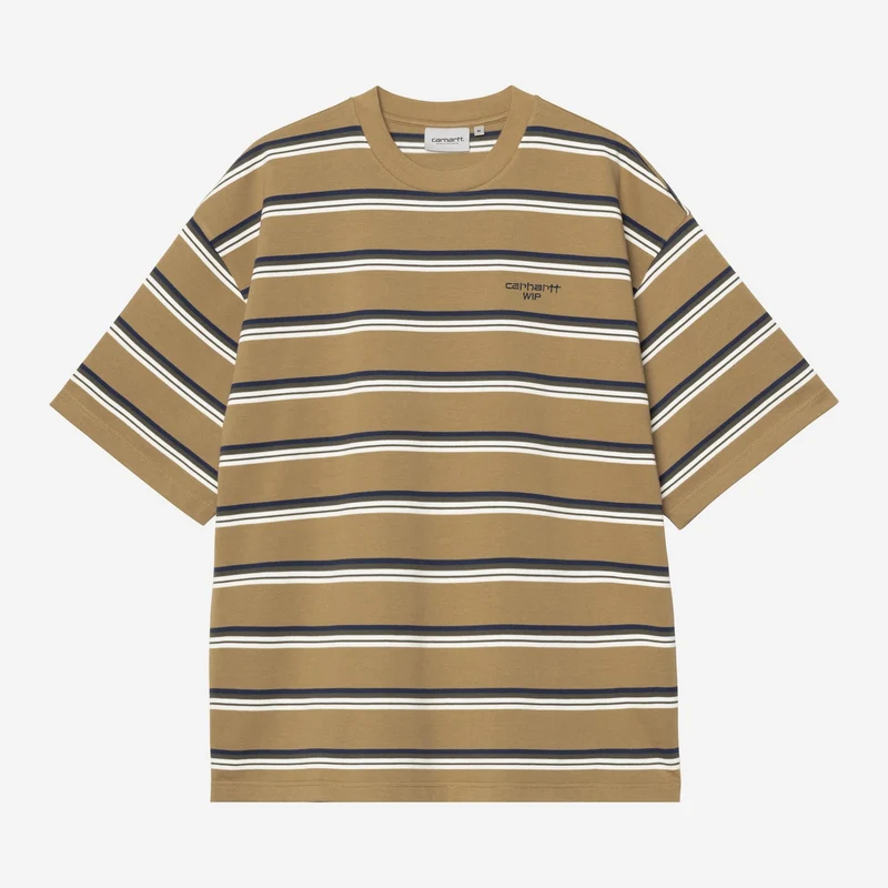 Carhartt WIP Heren Holm Stripe T-shirt | Peanut