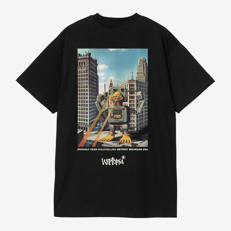 Carhartt WIP Heren Wiptopia T-shirt | Zwart
