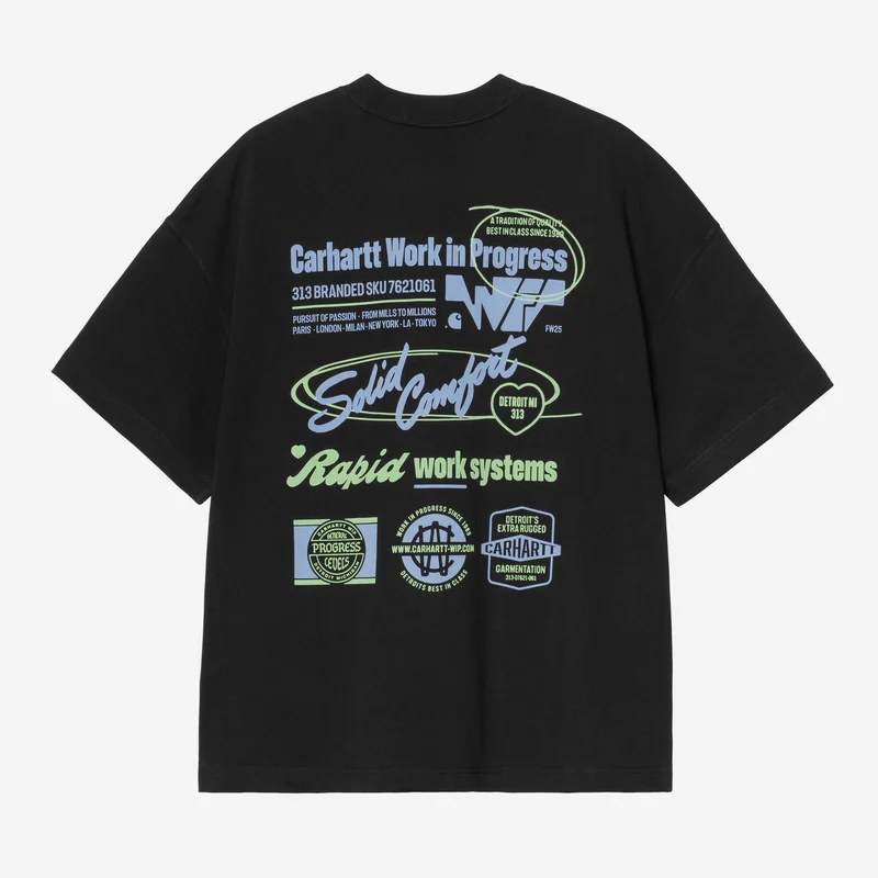 Carhartt WIP Heren Networks T-shirt | Zwart