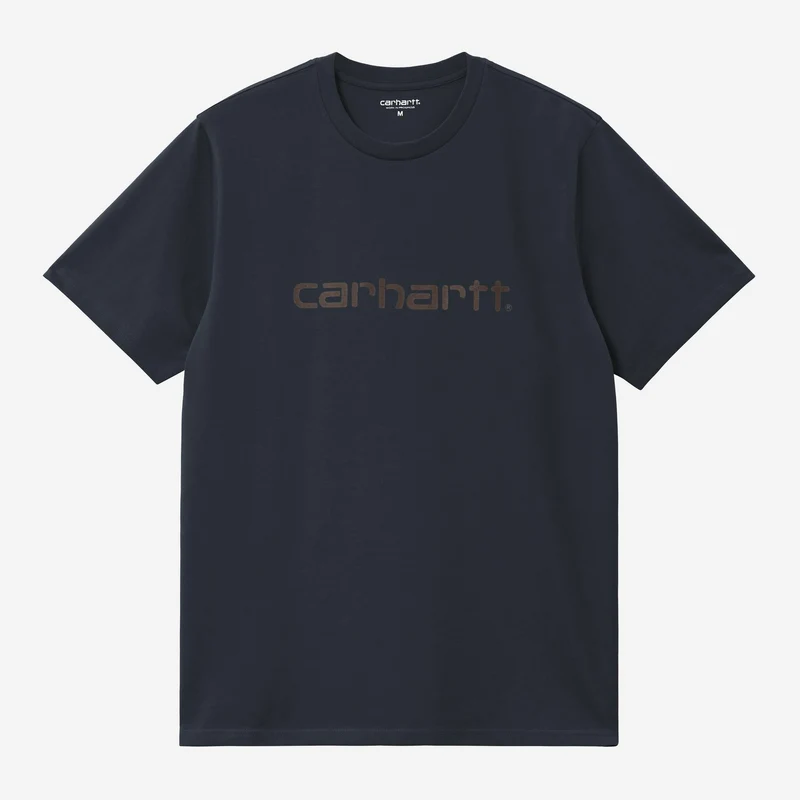 Carhartt WIP Heren Script T-shirt | Diepe Nacht / Palisander