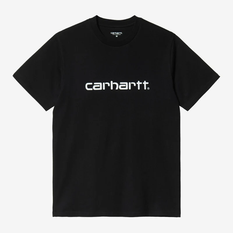 Carhartt WIP Heren Script T-shirt | Zwart / Wit