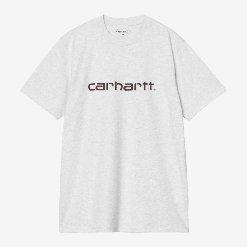 Carhartt WIP Heren Script T-shirt | Ash Heather