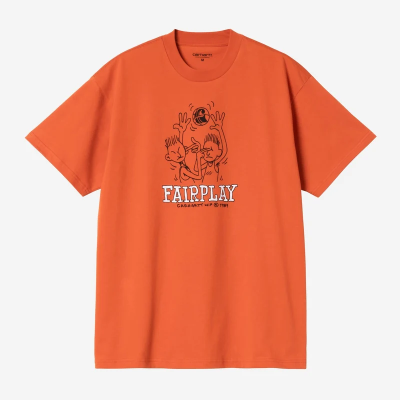 Carhartt WIP Heren Fairplay T-shirt | Persimmon