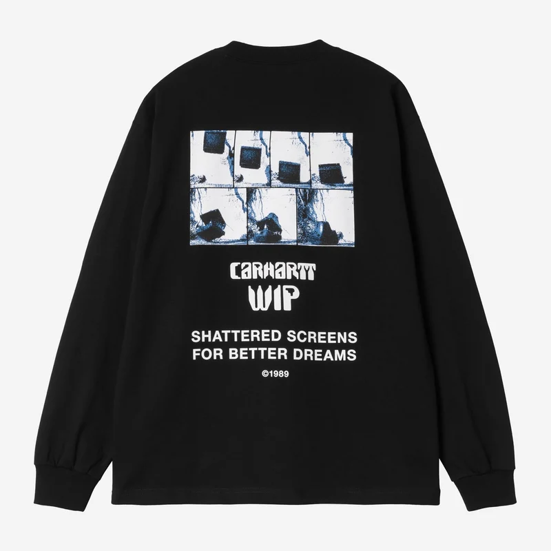 Carhartt WIP Heren Better Dreams T-shirt met lange mouwen | Zwart