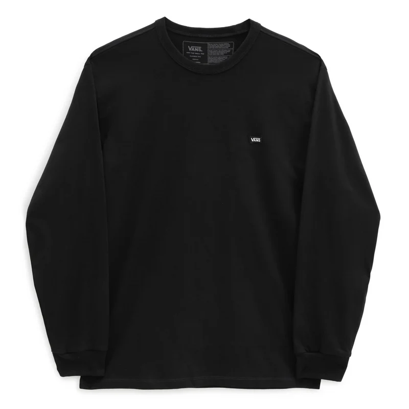 VANS Unisex Off The Wall T-shirt met lange mouwen - Zwart