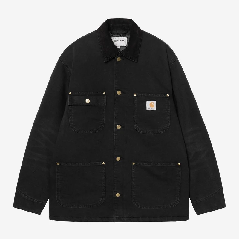 Carhartt WIP Heren OG Chore jas | Zwart stenen canvas