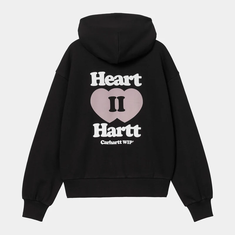 Carhartt WIP Dames Heart II Hartt Hoodie | Zwart