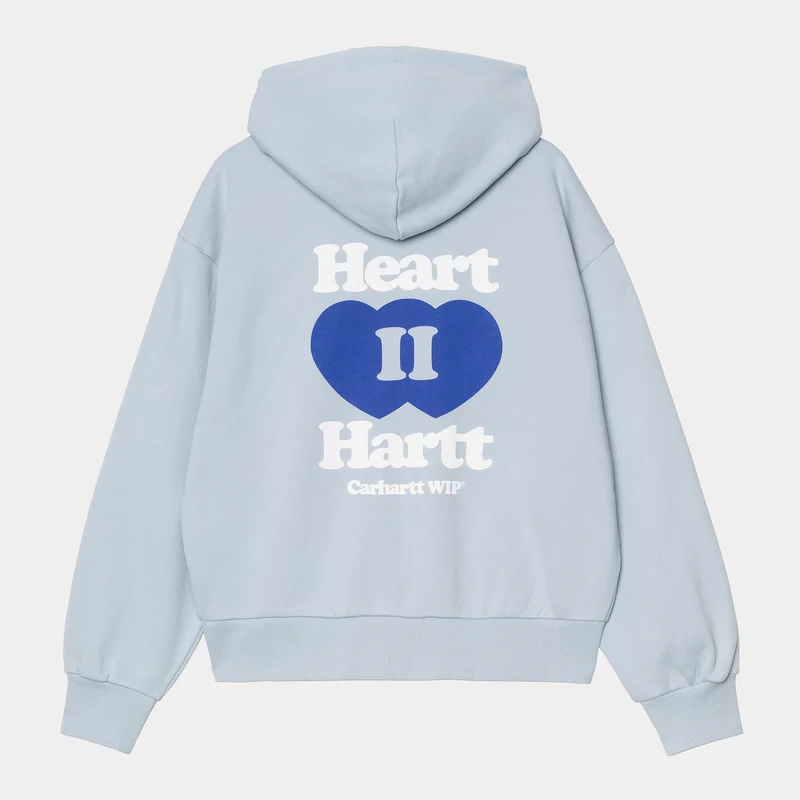 Carhartt WIP Dames Heart II Hartt Hoodie | Blauwe Mist