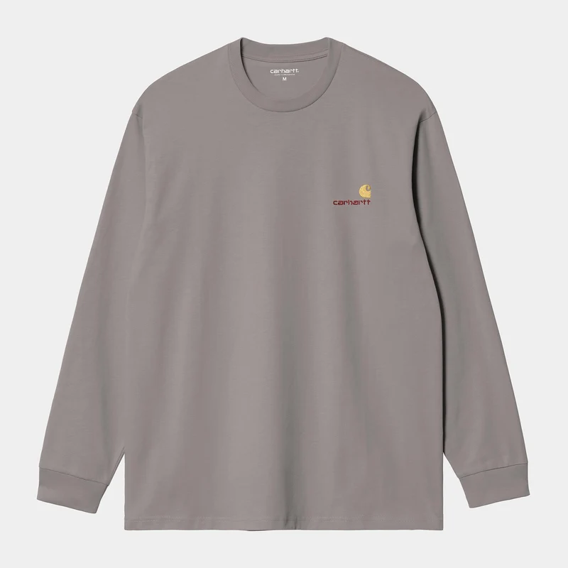 Carhartt WIP HEREN American Script T-shirt met lange mouwen | Yosemite