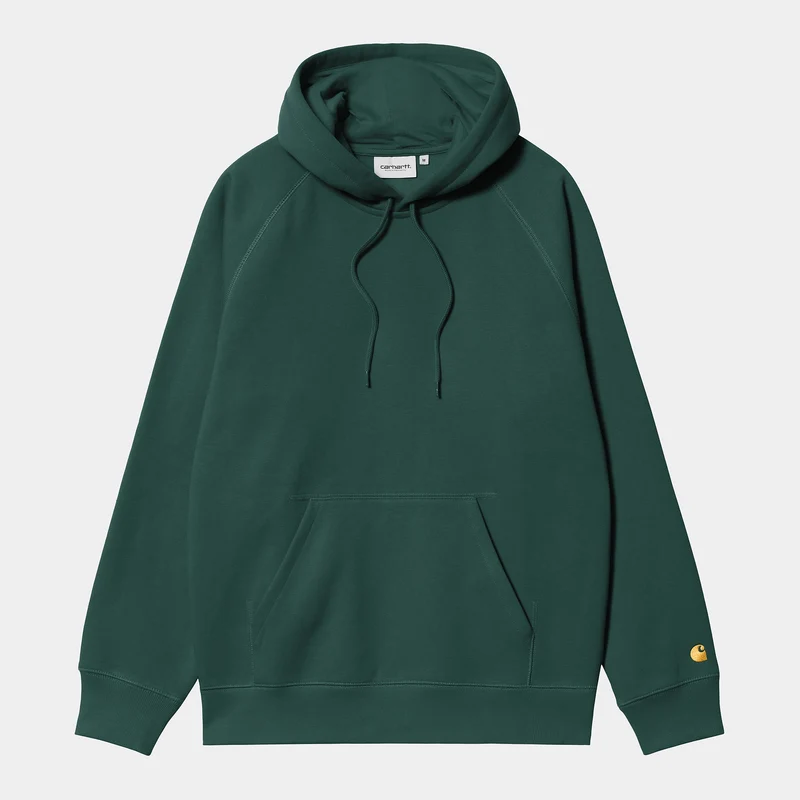 Carhartt WIP Heren Chase Hoodie | Donker dennengroen