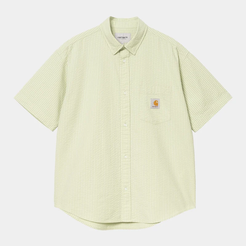Carhartt WIP Heren Toland gestreept overhemd | Licht olijfgroen