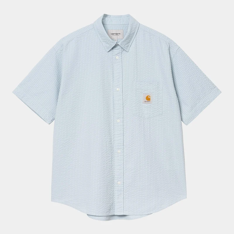 Carhartt WIP Heren Toland gestreept overhemd | Blauwe mist