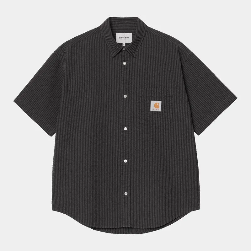 Carhartt WIP Heren Toland gestreept overhemd | Zwart