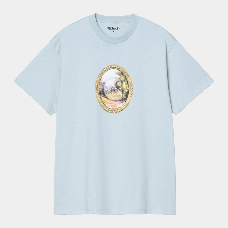 Carhartt WIP Heren Mirror T-shirt | Blauwe Mist
