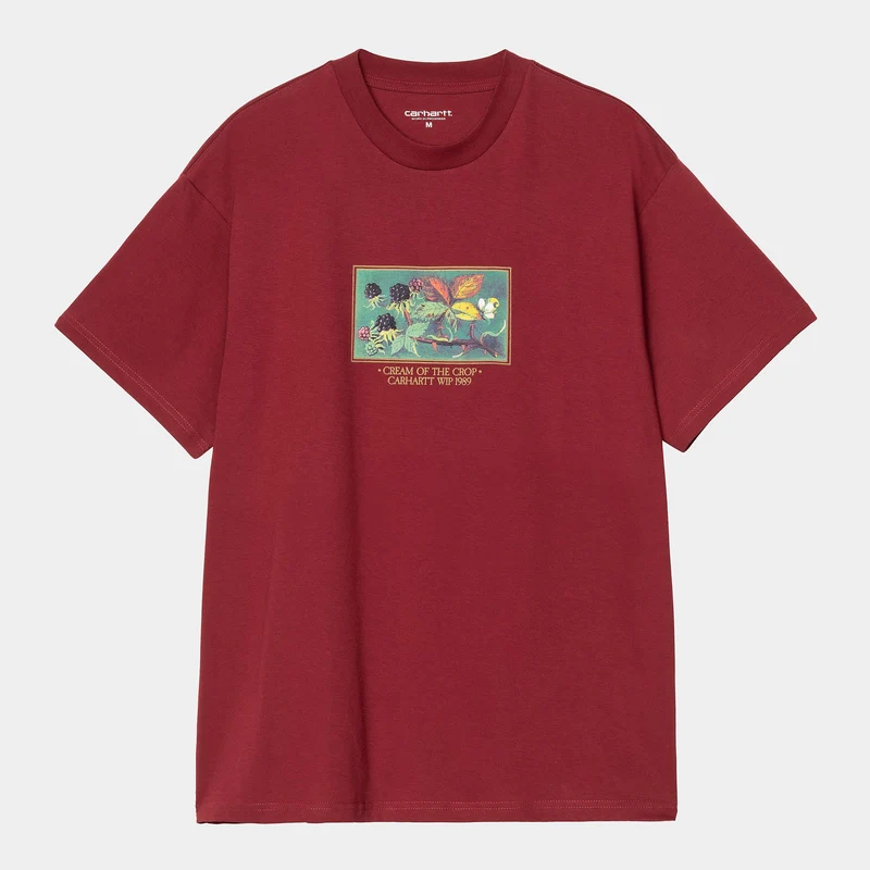 Carhartt WIP Heren Cream of the Crop T-shirt | Scharlakenrood