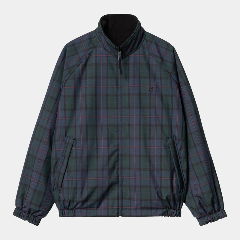 Carhartt WIP Heren omkeerbaar planerjack | Air Force blauw / zwart