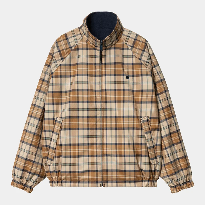 Carhartt WIP Heren omkeerbaar planerjack | Wall / Air Force Blue