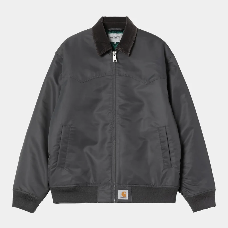 Carhartt WIP Heren Santa Fe Alumni jack | Grafiet / Donker dennen