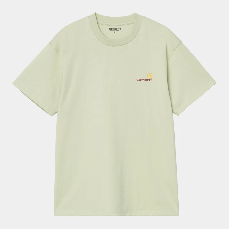 Carhartt WIP Heren T-shirt met korte mouwen American Script T-shirt | Licht olijfgroen