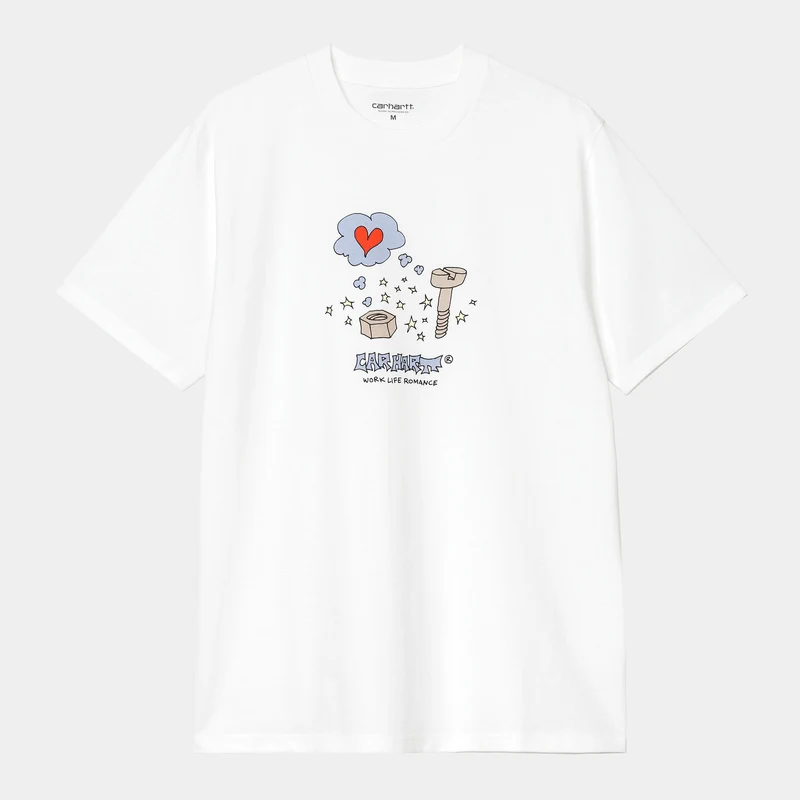 Carhartt WIP Heren Work Life Romance T-shirt | Wit