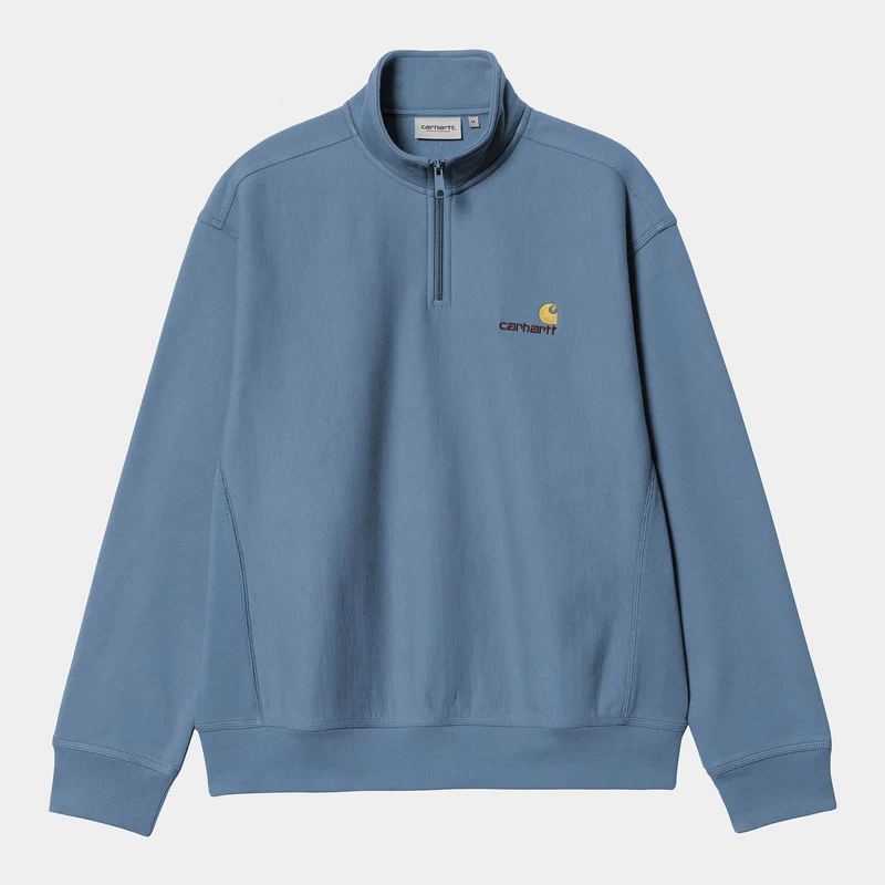 Carhartt WIP Heren halve rits American Script Sweatshirt | Sorrent